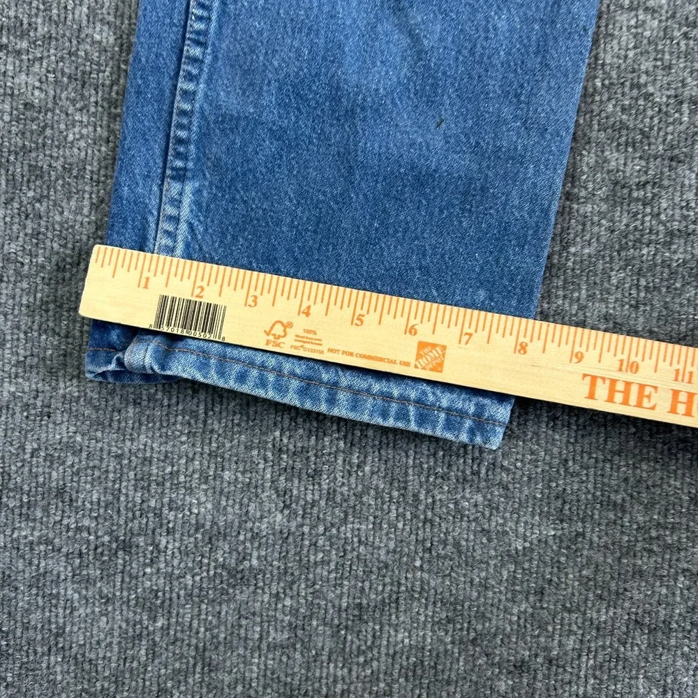 Wrangler Western Jeans Men's Blue Denim Pockets Classic Straight Zip Fly - 32X28